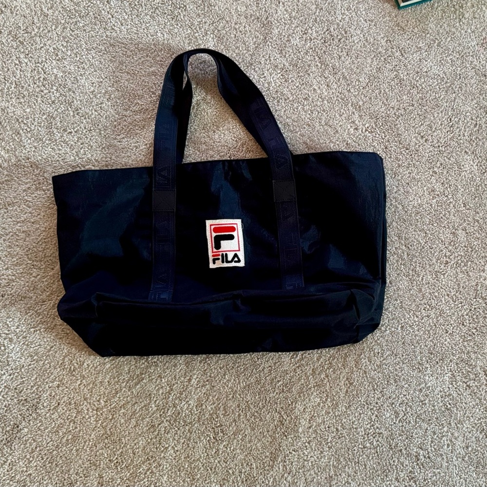 NWOT/ Fila Black Duffel Bag with Classic Design